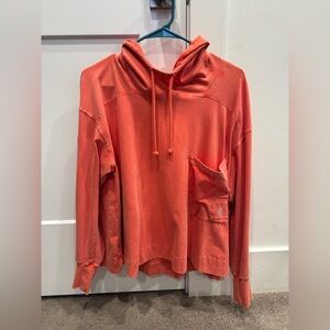 Coral Free People Women's Hoodie
